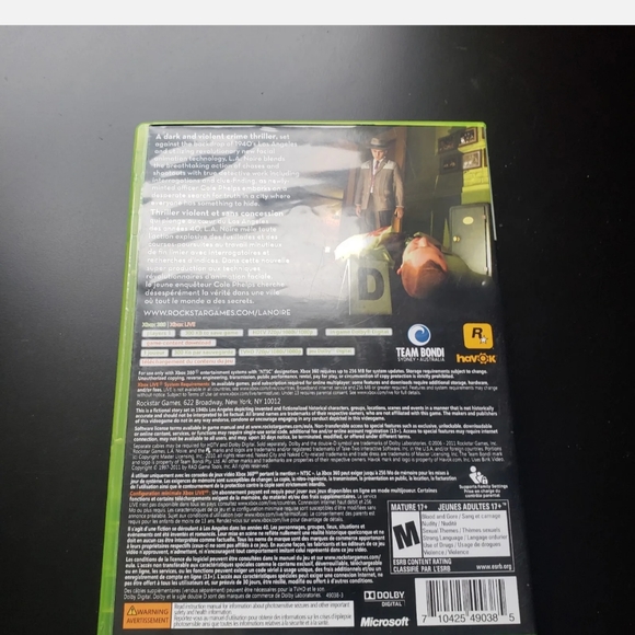 L.A. Noire Xbox 360 With Complete Game Guide Bradygames - Picture 5 of 9